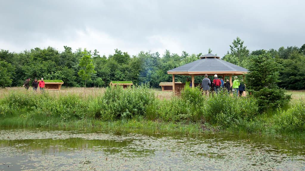 Vorbasse shelter - Billede af shelter og sø