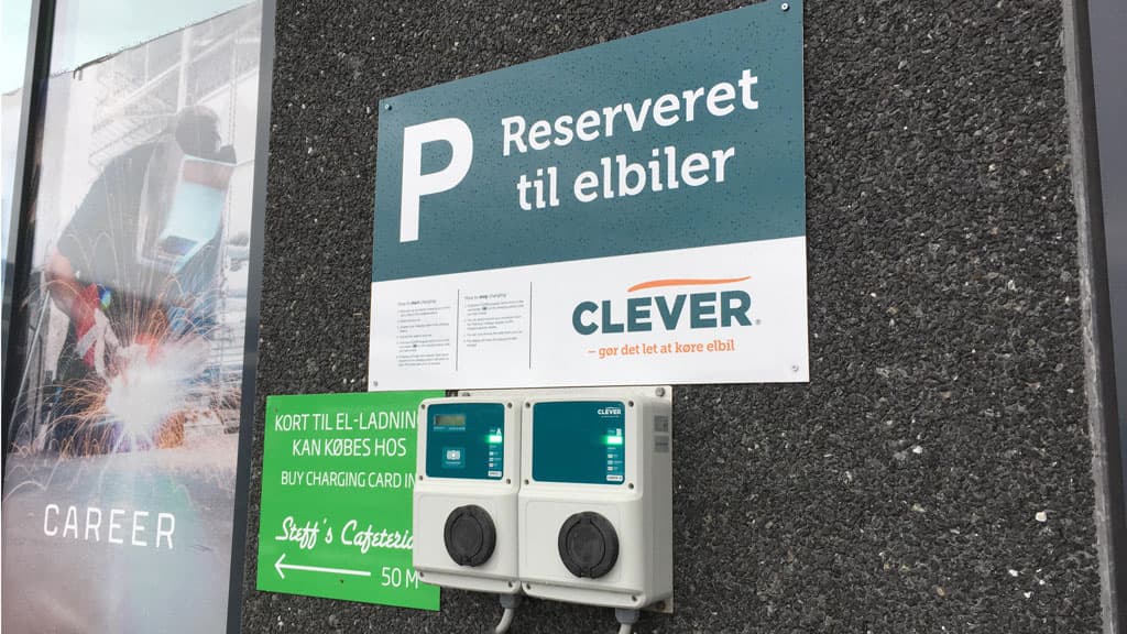 Ladestation ved Hirtshals Transport Center