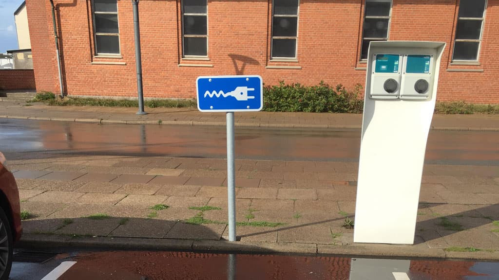 Ladestation ved Netto Hirtshals