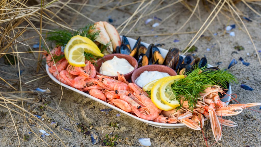 Hirtshals Fiskehus, skaldyr tallerken