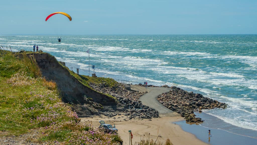 Paraglider Nr. Lyngby strand
