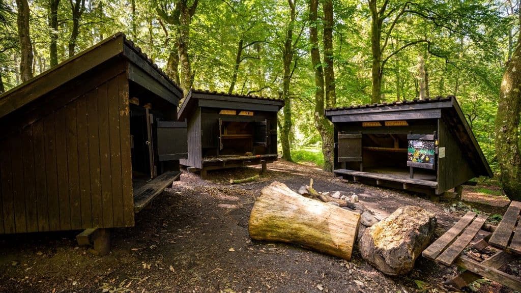 Shelters beim Mosskov Pavillon