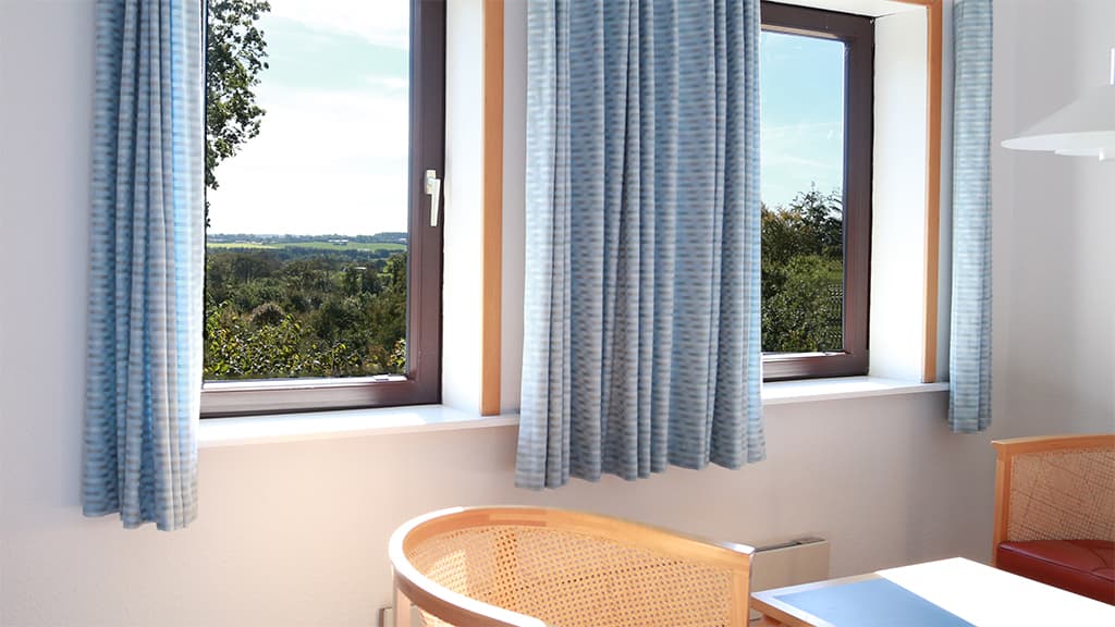 Hotel Skibelund Krat værelse med udsigt