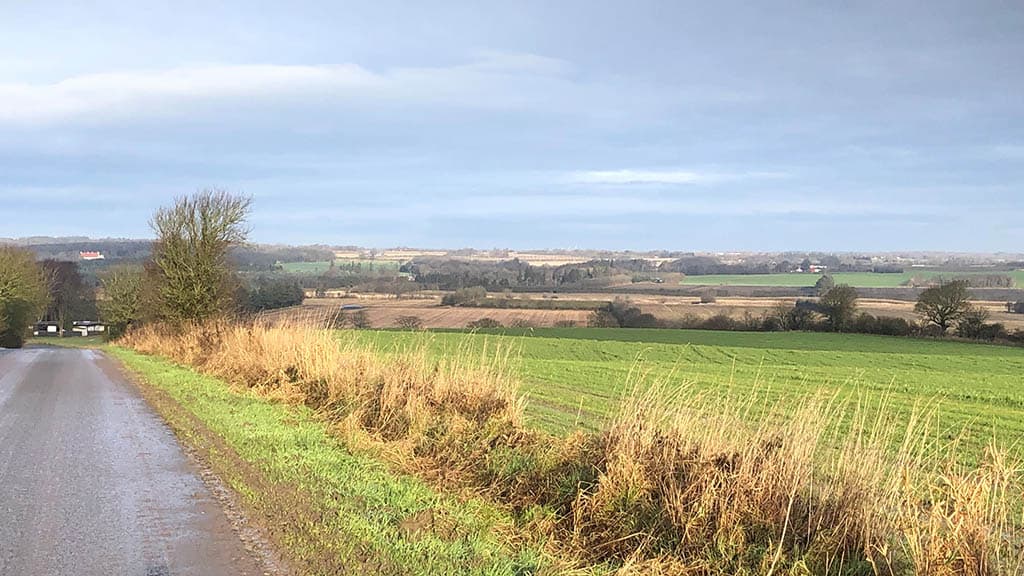 Udsigt over Kongeådalen fra Københoved Skovvej