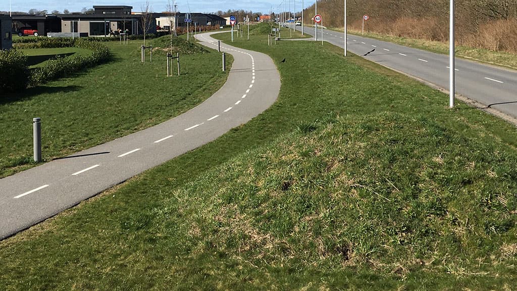 Minigravhøje langs Hærvejen midt mellem Viborg og Slesvig