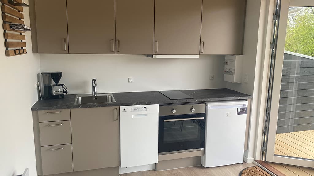 Sportsby Vejen, Ferielejligheder, køkken