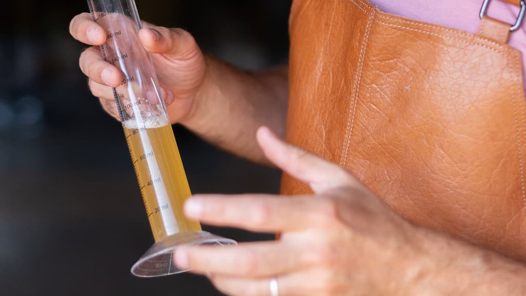 Prøve af øl hos BLAS