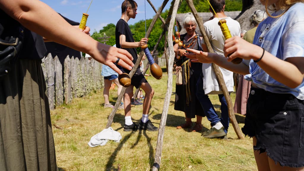 Håndværksaktivitet på Vingsted jernaldermarked