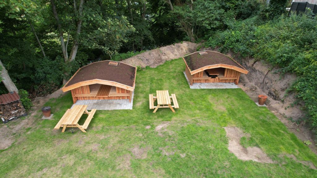 Shelters på Randbøldal Camping