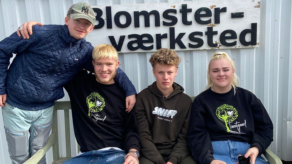 Glade elever fra Tinnetgaard Bo- og Erhvervsskole