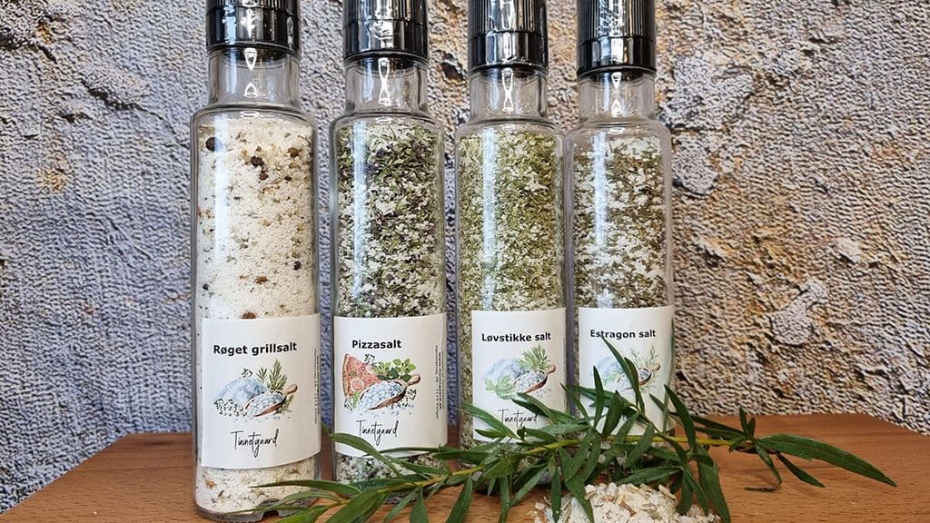 Egenproduceret salt med smag fra Tinnetgaard