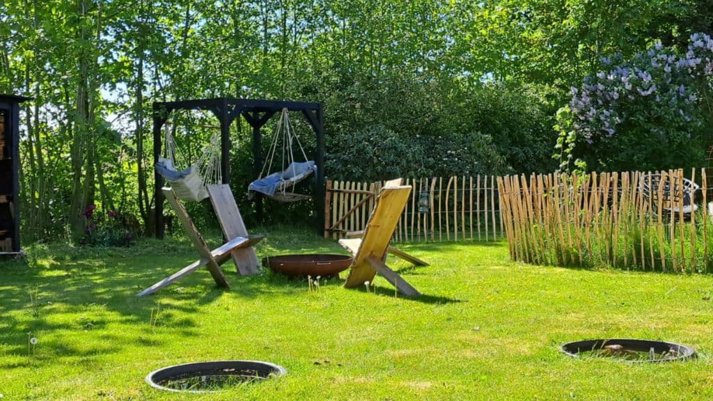 Die Pergola im Außenbereich von Harresø Have