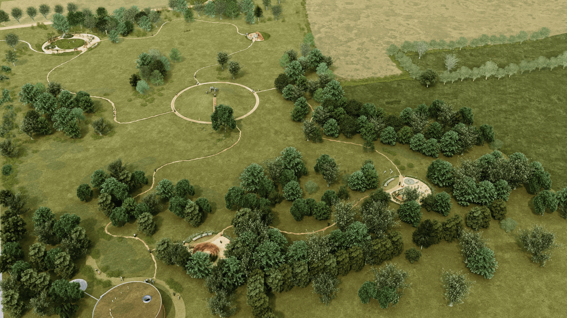 Egtvedpigens Verden visualiseret oppefra