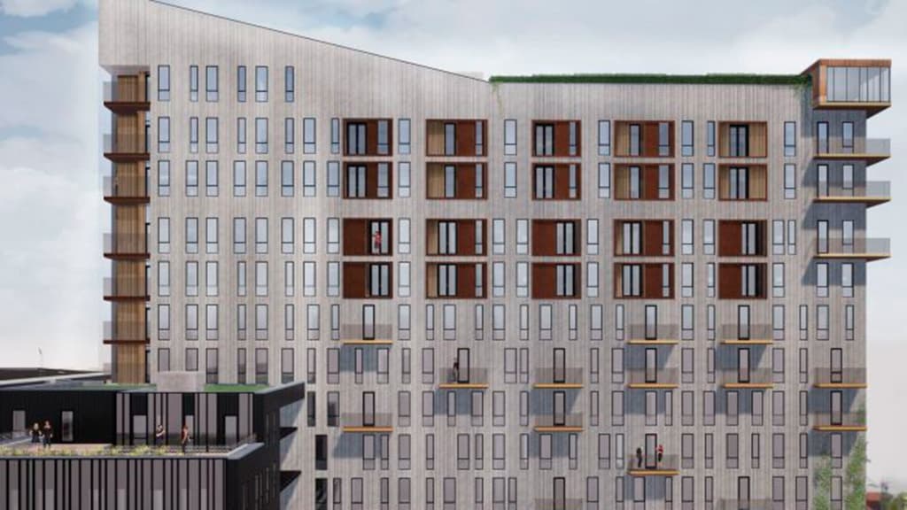 Skitse af Peak12 Hotel