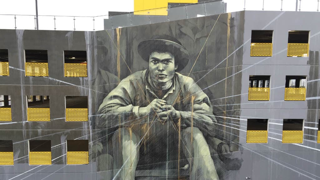 Street art "Out in the Open" - Faith47 - Kielersvej 11