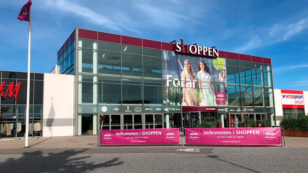 Shoppen Shoppingcenter set udefra