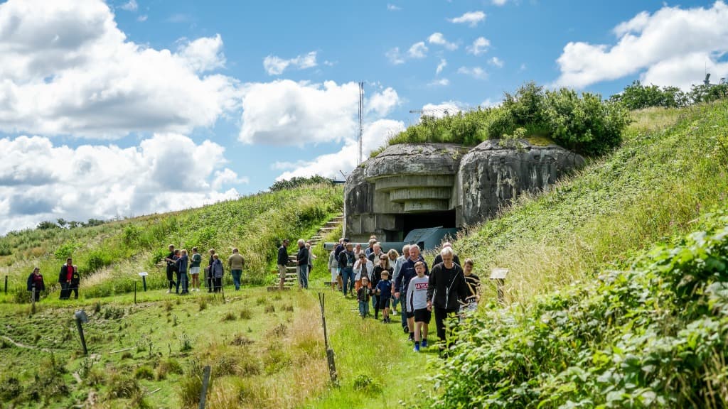 Mennesker på guidet tur