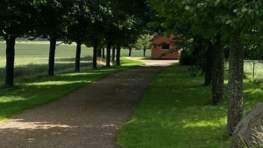 Hyggelig indkørsel på Hjemmestedet Bed & Breakfast