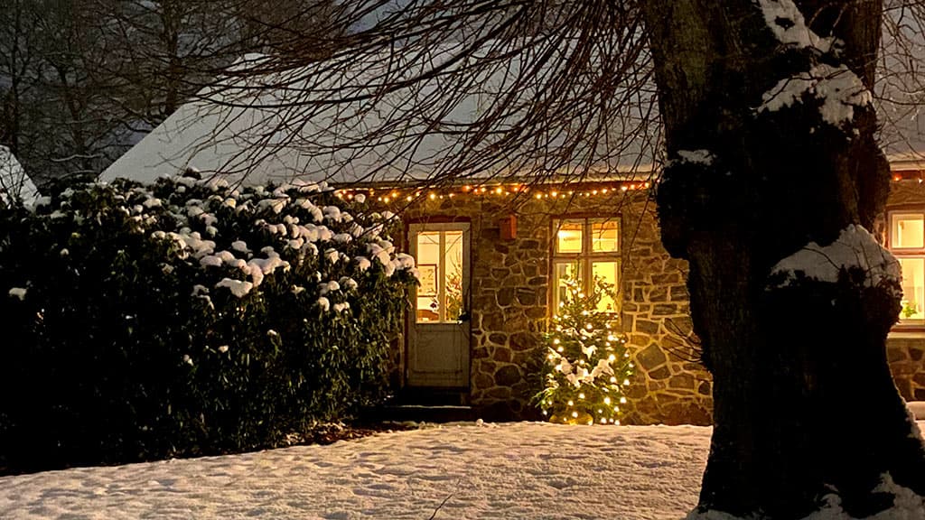 Kaffestuen i sneklæder på Blicheregnens Museum