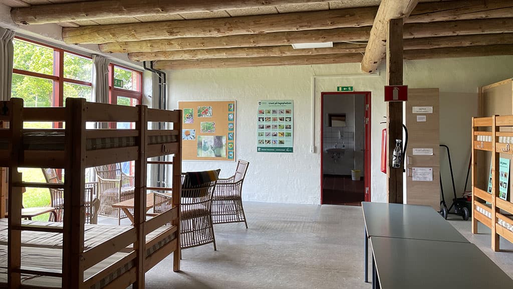 Sovesal på Herberget ved Hald Hovedgaard