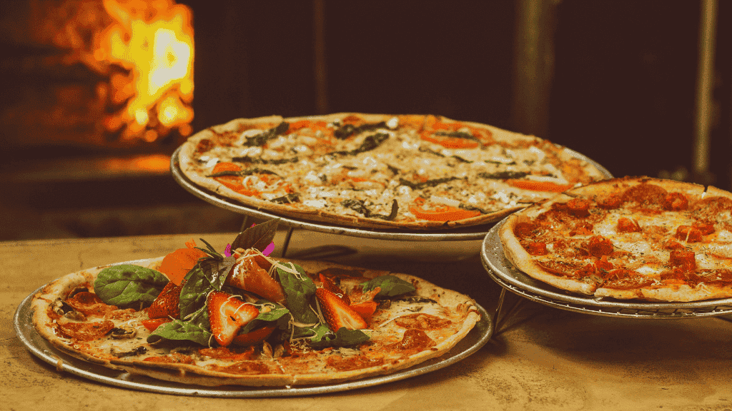 Tre italienske pizzaer