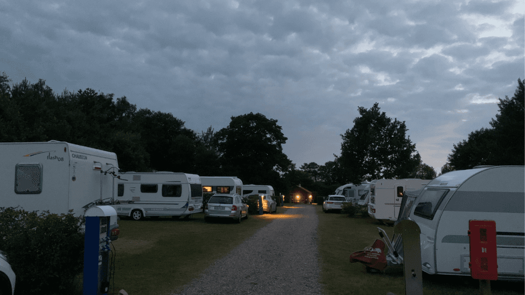 Campingplads aftenstemning, Danhostel Haderslev Byferie