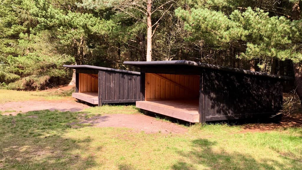 Shelterpladsen, Stranden