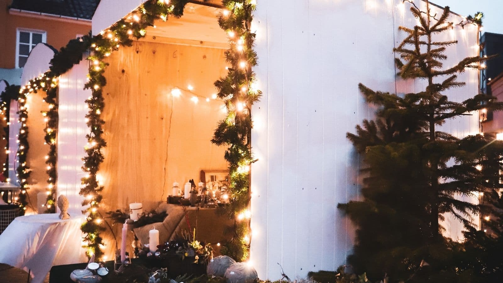 Badehuse på Torvet julemarked