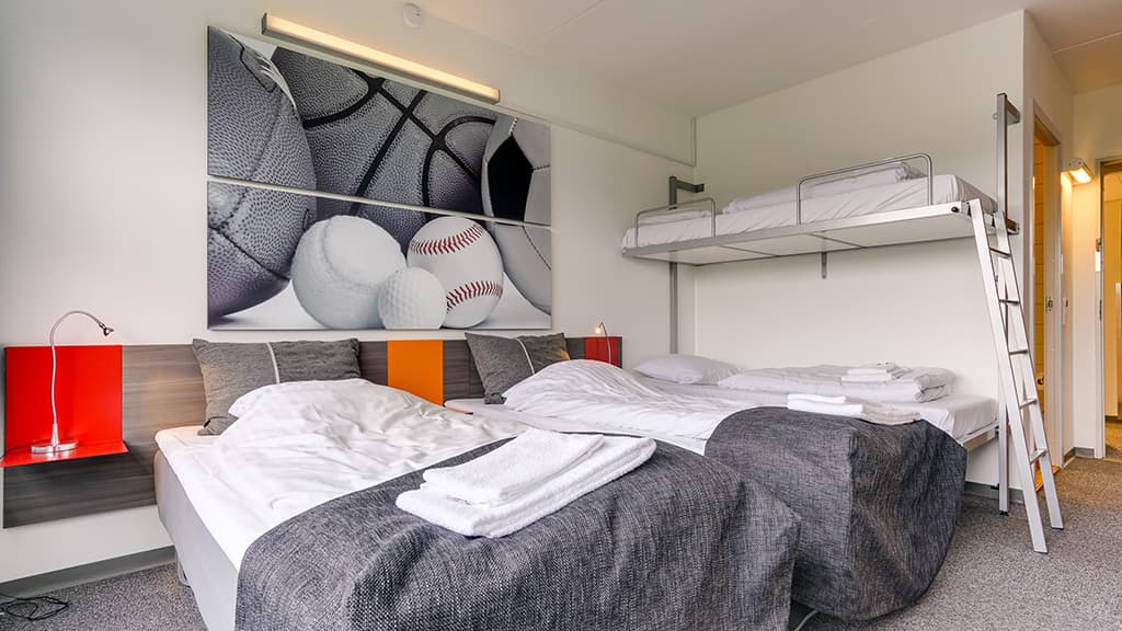 Sportscenter Danmark, værelse