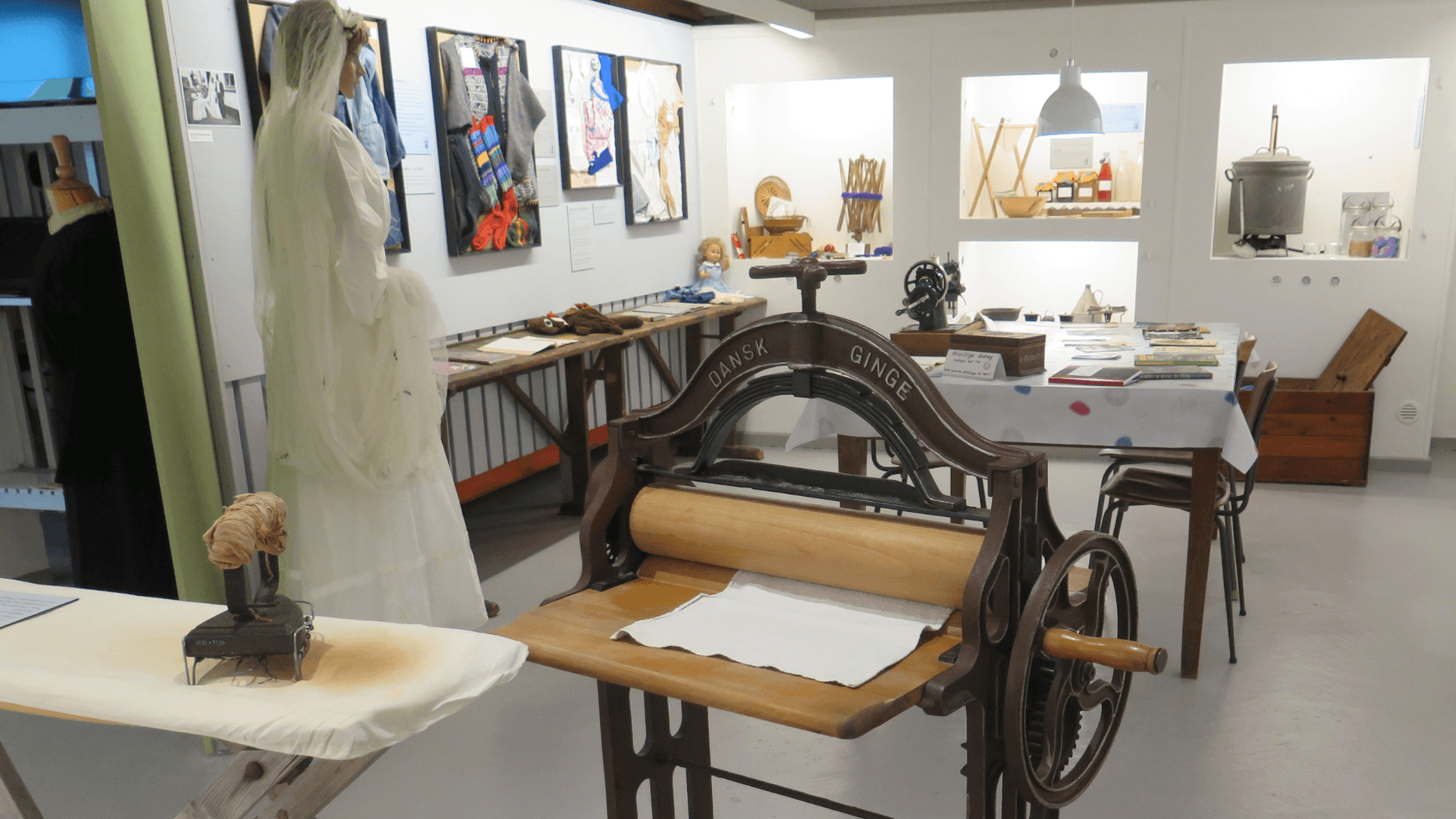 Udstillings lokale på Randbøl Sogns Arkiv og Museum