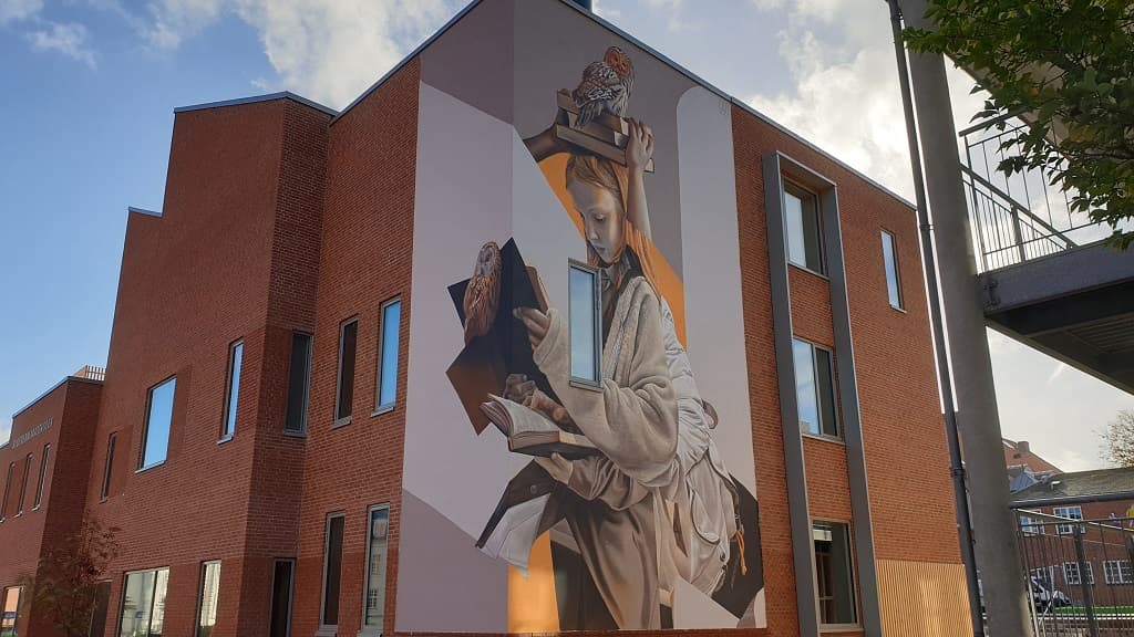 Street art "Out in the Open" - TelmoMiel - Klostermarkskolen